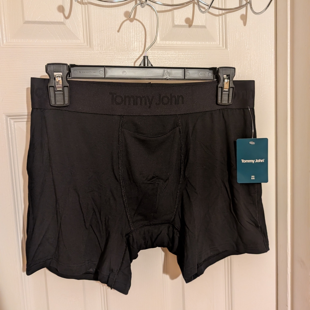 Tommy John Second Skin Men's Black Boxer Briefs